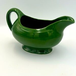 Vintage Fiesta Green Sauce Boat/Gravy Boat Collector Holiday Great Condition